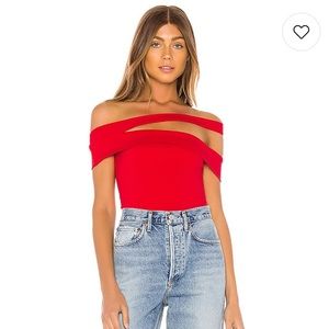 Superdown Linda Asymmetric Bodysuit